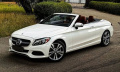 081 Аренда Mercedes-Benz C300 Cabrio белый с водителем в Киеве
